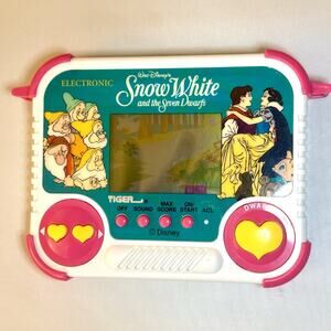 Vintage Tiger Snow White & Seven Dwarfs Electronic Handheld LCD Game Tested